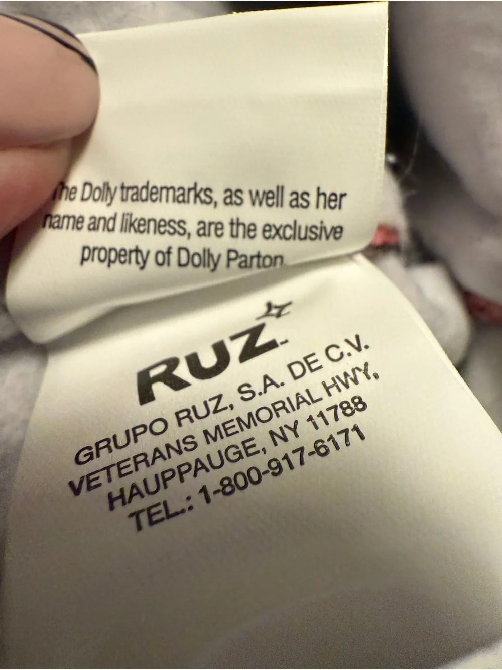 Dllly Parton Holiday Coat of Many Patchwork Santa Hat White Faux Fur Trim